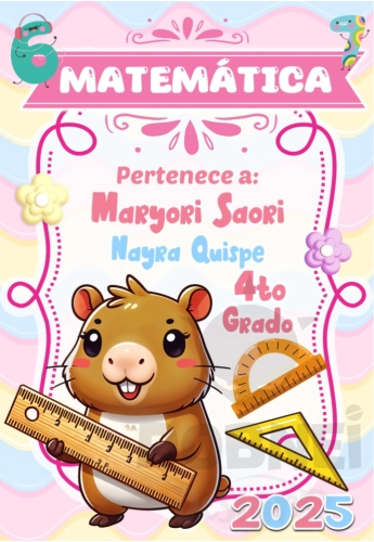 Capibara Matematica Caratula Girl